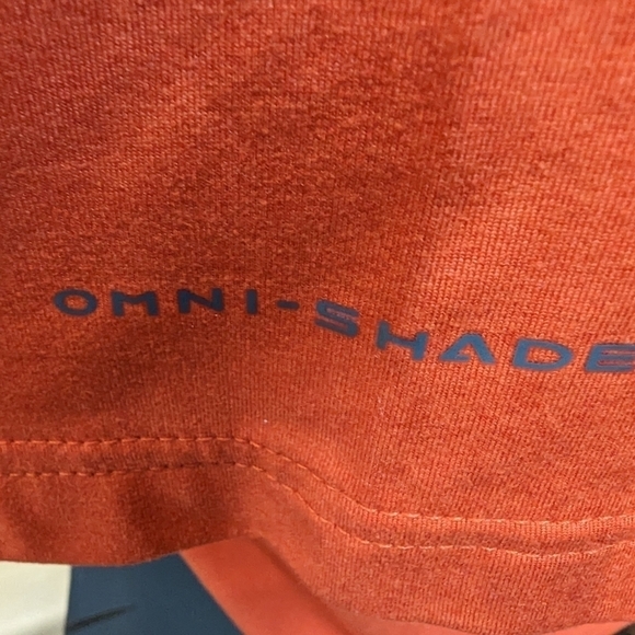 Columbia  Crew Neck Shirt - Men's Tech Trail Orange Tee, Size Large Tall - Picture 7 of 10